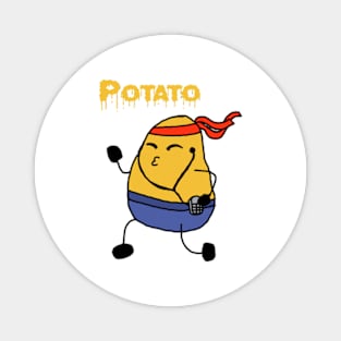 potatoes and fried potatoes. Magnet